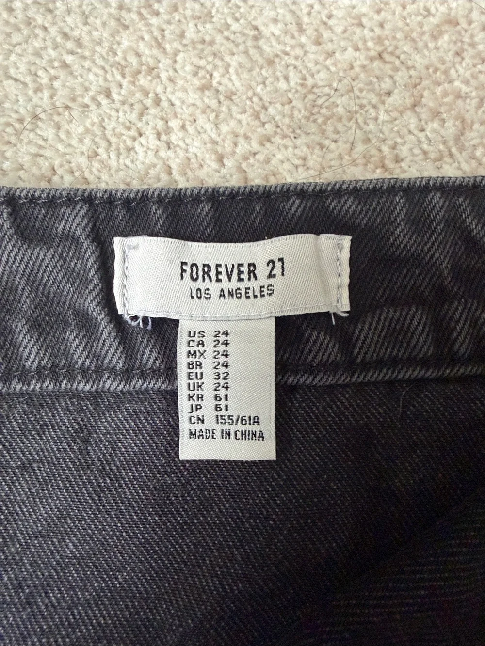 Forever 21 Black Button-Front Mini Skirt